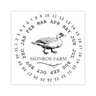 Vintage Farm elegant Duck Egg Carton Stamp