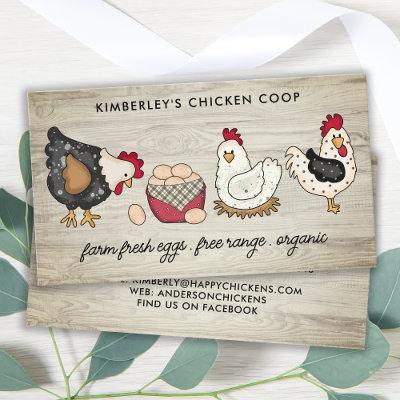 Vintage Farm Fresh Eggs Chicken Hens QR Code