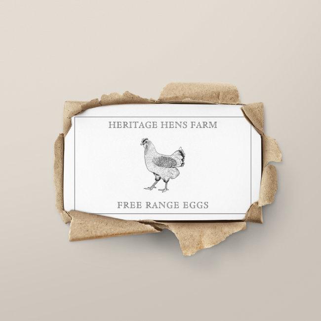 Vintage Farmhouse Chicken Eggs QR Code