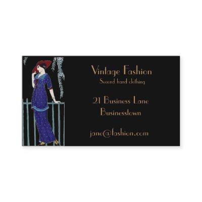 Vintage fashion second hand clothing store