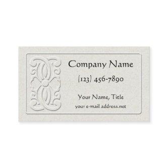 Vintage Faux Embossed Floral Medieval
