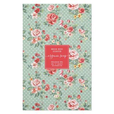 Vintage Floral Artisan Soap Wrap Paper