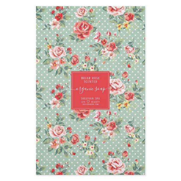 Vintage Floral Artisan Soap Wrap Paper