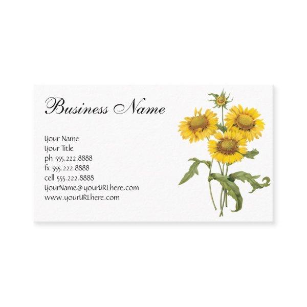 Vintage Floral Blanket Flower Sunflower by Redoute