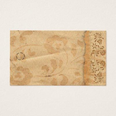 Vintage Floral Hang Tag