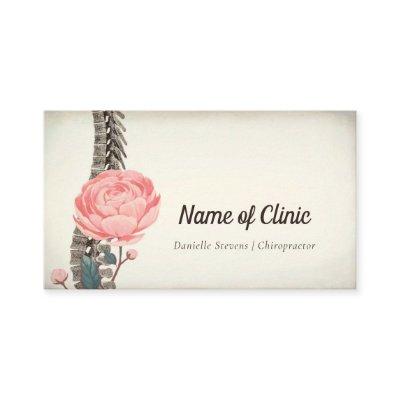 Vintage Floral Spine Chiropractor Appointment