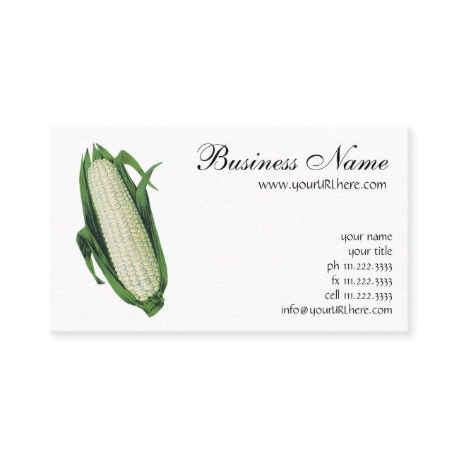 Vintage Food Vegetables White Corn on the Cob