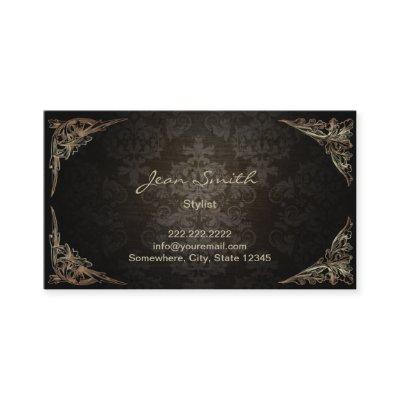Vintage Framed Dark Damask Stylist