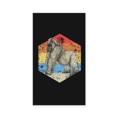 Vintage Gorilla Art Safari Animal