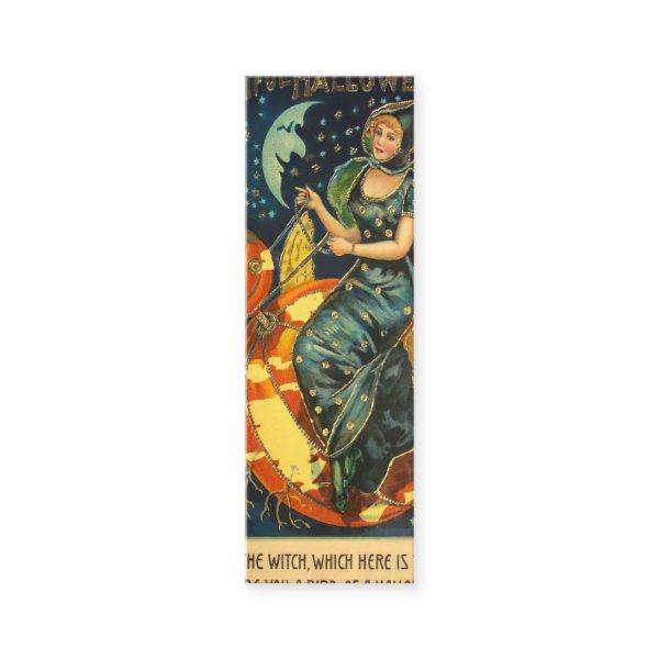 Vintage Halloween Witch Bookmark  Mini
