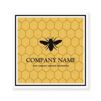 Vintage Honeycomb Bee BeeKeeper Honey Apairist Square