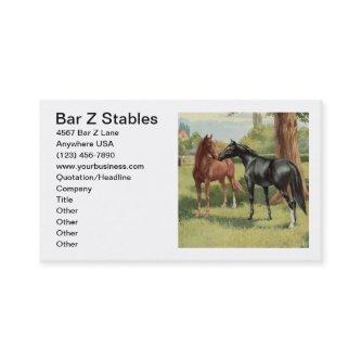 Vintage Horse Image Equestrian Riding Stables