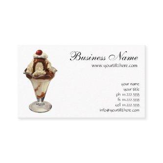 Vintage Hot Fudge Ice Cream Sundae Desserts