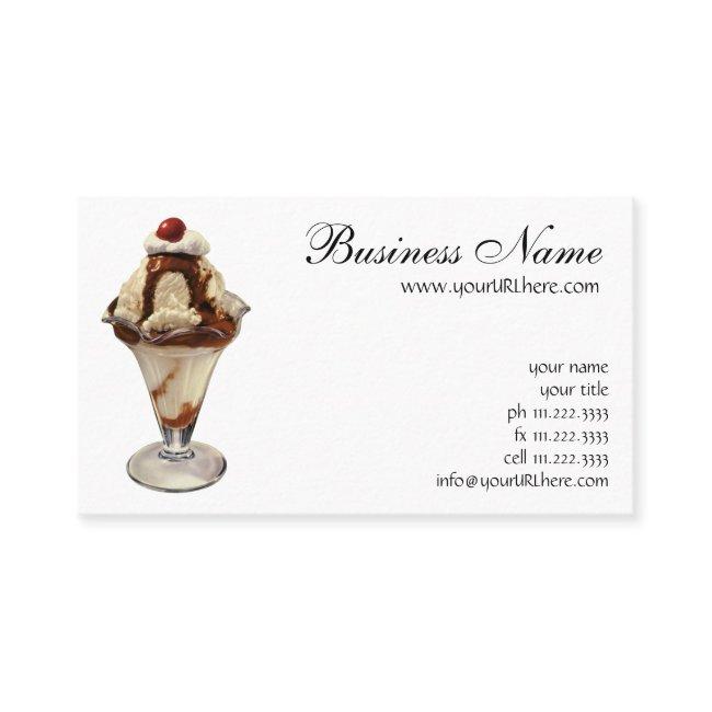 Vintage Hot Fudge Ice Cream Sundae Desserts
