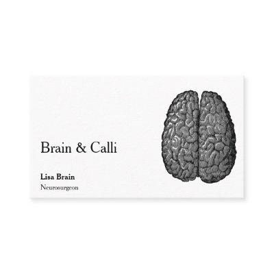 Vintage Human Brain Illustration