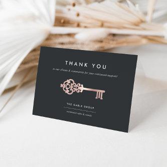 Vintage Key | Realtor or Real Estate Business Thank You Card