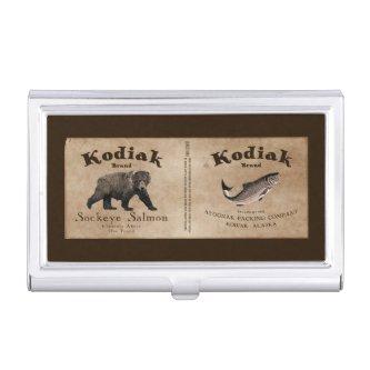 Vintage Kodiak Salmon Label  Case
