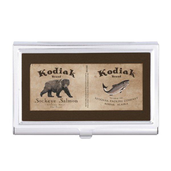 Vintage Kodiak Salmon Label  Case