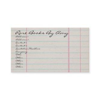 Vintage Lined Notepaper