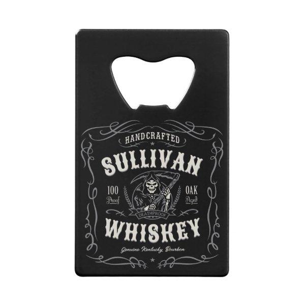 Vintage Liquor ADD NAME Old Grim Reaper Whiskey Credit Card Bottle Opener