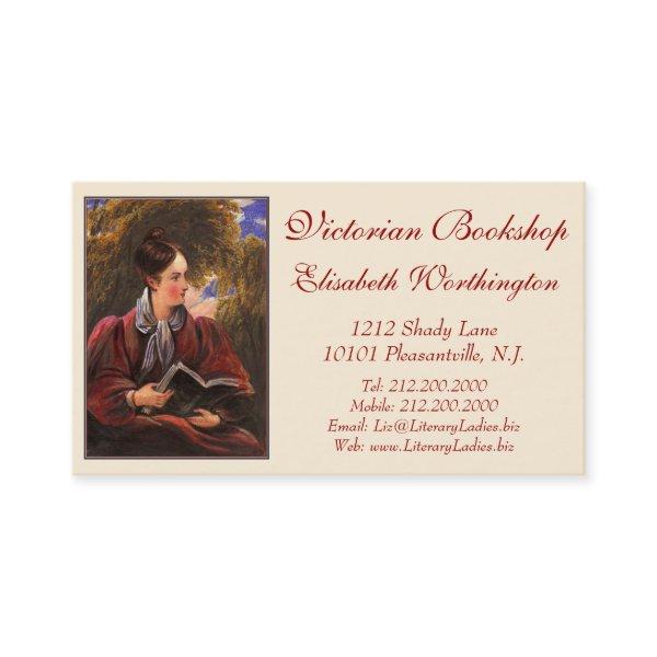 Vintage Look Card for Library, Bookshop, Book Fair