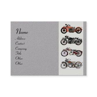 VINTAGE MOTORCYCLES Red Black Grey Paper