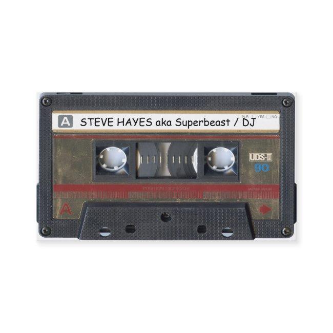 Vintage Music Cassette Tape Look