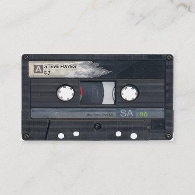 Vintage Music Cassette Tape Look