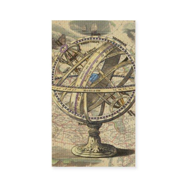 Vintage Nautical Compass and Map