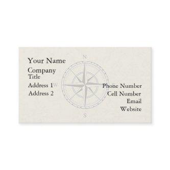 Vintage Nautical Compass Ivory