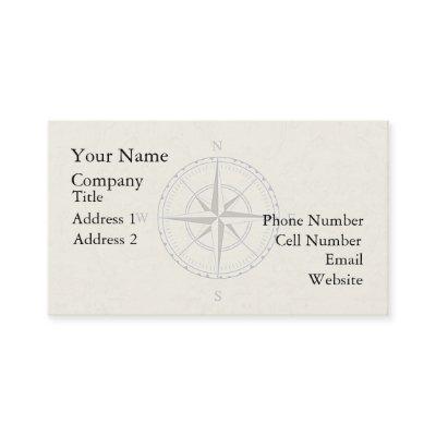 Vintage Nautical Compass Ivory