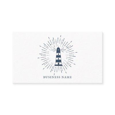 Vintage Nautical Style Blue Light House