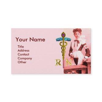 VINTAGE NURSE and Gold Caduceus NR Emblem