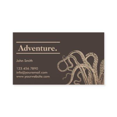 Vintage Octopus Nautical Adventure Calling Card