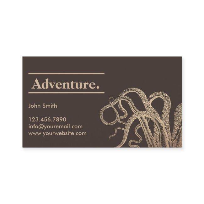 Vintage Octopus Nautical Adventure Calling Card