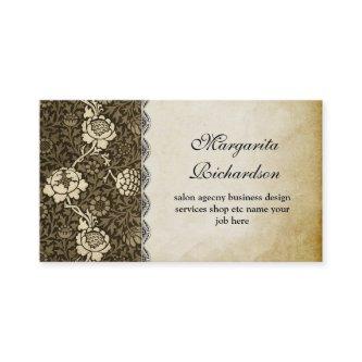 vintage old paper floral pattern