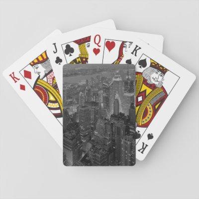 Vintage Old Style New York City Script Playing Cards
