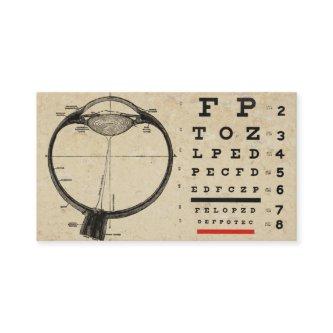 Vintage Ophthamologist  Eye Chart