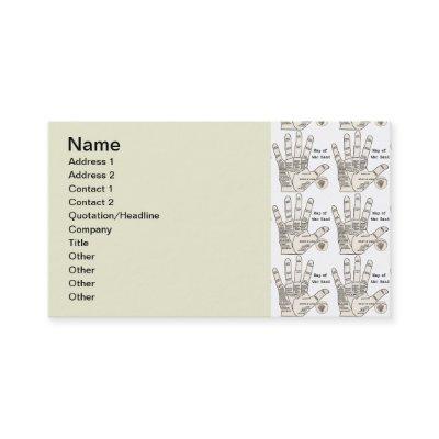 Vintage palm reading palmistry fortune