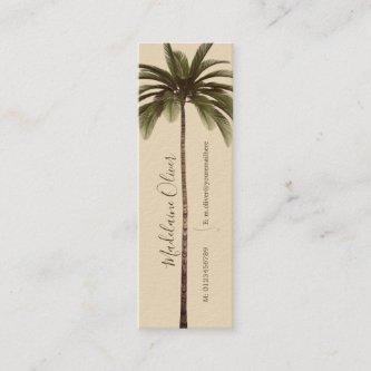 Vintage Palm Tree QR Code Tropical Elegant Mini  M Mini