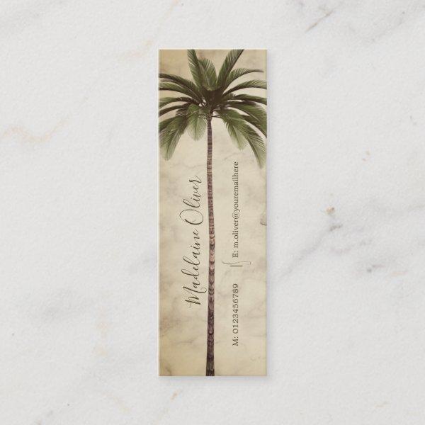 Vintage Palm Tree Tropical Elegant Marble Mini