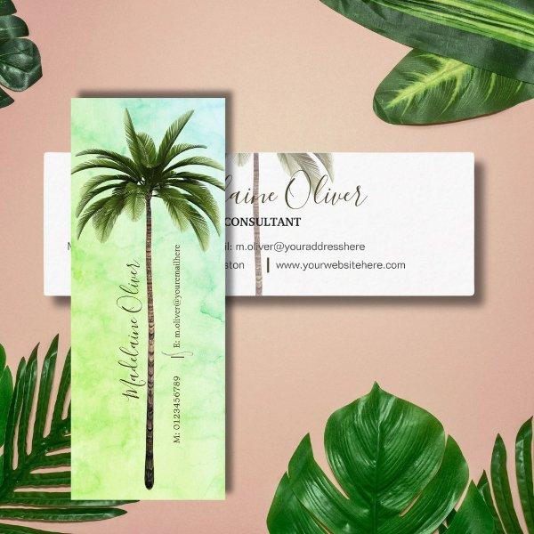 Vintage Palm Tree Tropical Green Elegant Mini