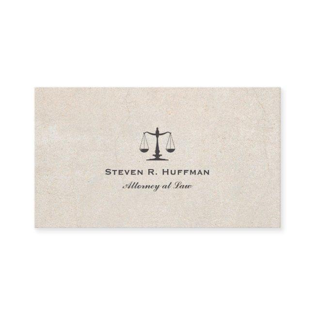 Vintage Paper Attorney at law Justice Scale