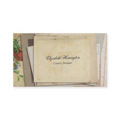 Vintage Paper Ephemera Stacked Antique Style