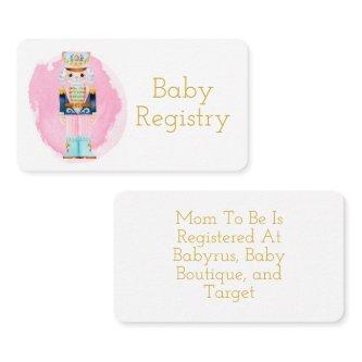 Vintage Pastel Nutcracker Baby Registry