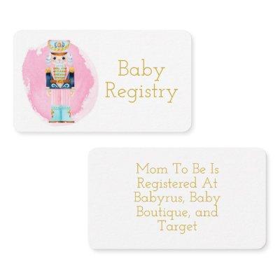 Vintage Pastel Nutcracker Baby Registry