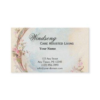 Vintage Pink Rose and Robin Wedding Business