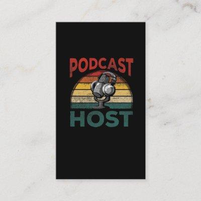Vintage Podcast Host Podcasting Streaming Hosting