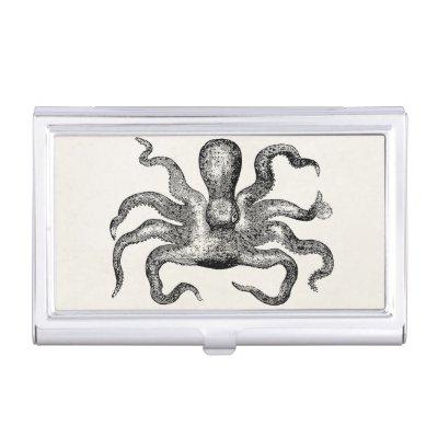 Vintage Poulpe Octopus  - Cuttlefish Template Case For