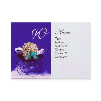 VINTAGE PRAM WITH FLOWERS  BABY SHOWER,pearl paper